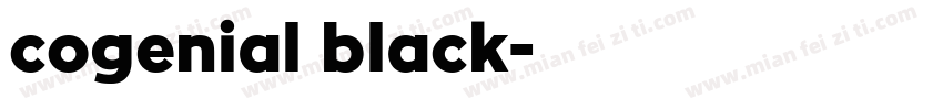cogenial black字体转换